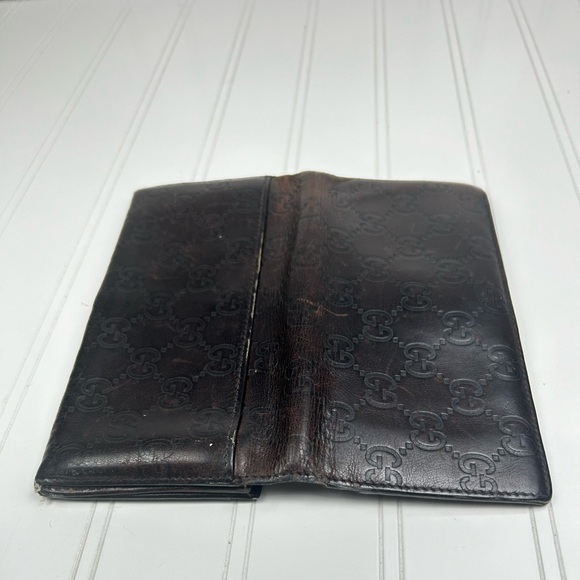 Gucci Brown Bi-Fold Leather Wallet Unisex - Picture 8 of 15